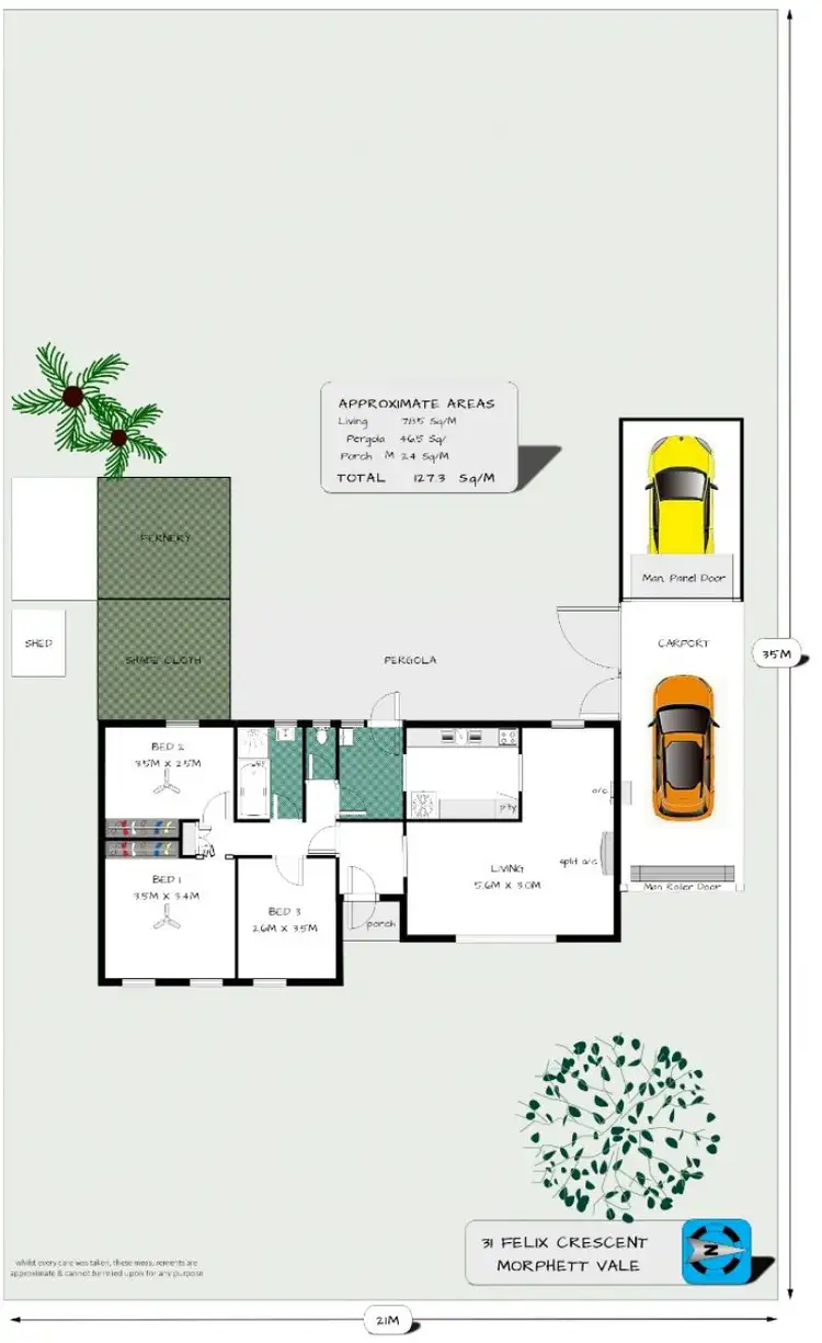Floorplan of Homely house listing, 31 Felix Crescent, Morphett Vale SA 5162