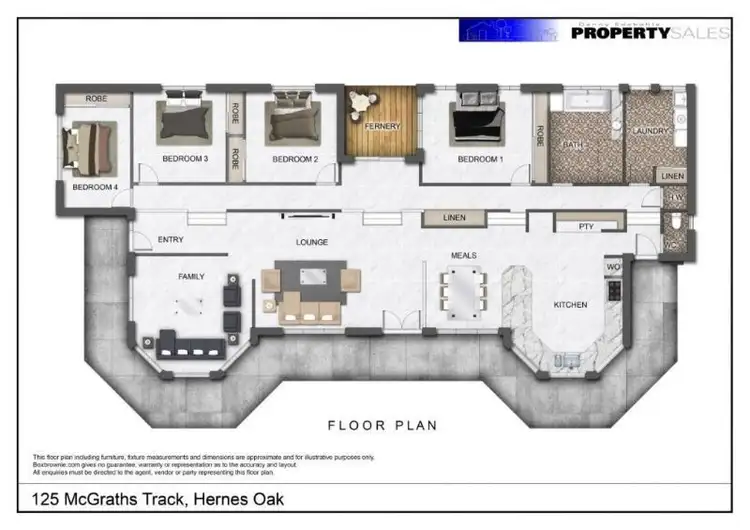 Floorplan of Homely rural property listing, 125 McGraths Track, Hernes Oak VIC 3825