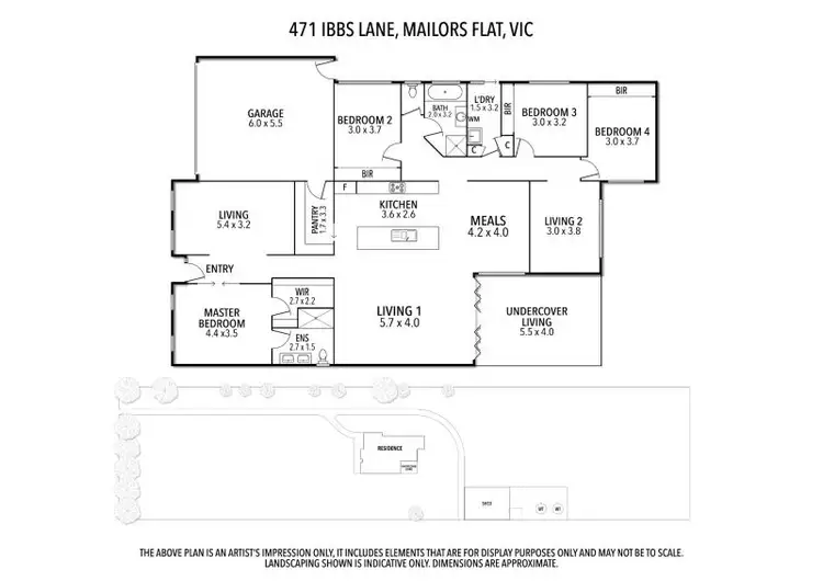 Floorplan of Homely rural property listing, 471 Ibbs Lane, Mailors Flat VIC 3275