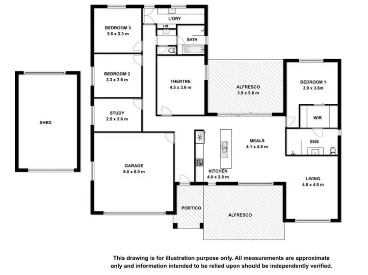 Floorplan of Homely house listing, 5 ST ANDREWS DRIVE, Mount Gambier SA 5290