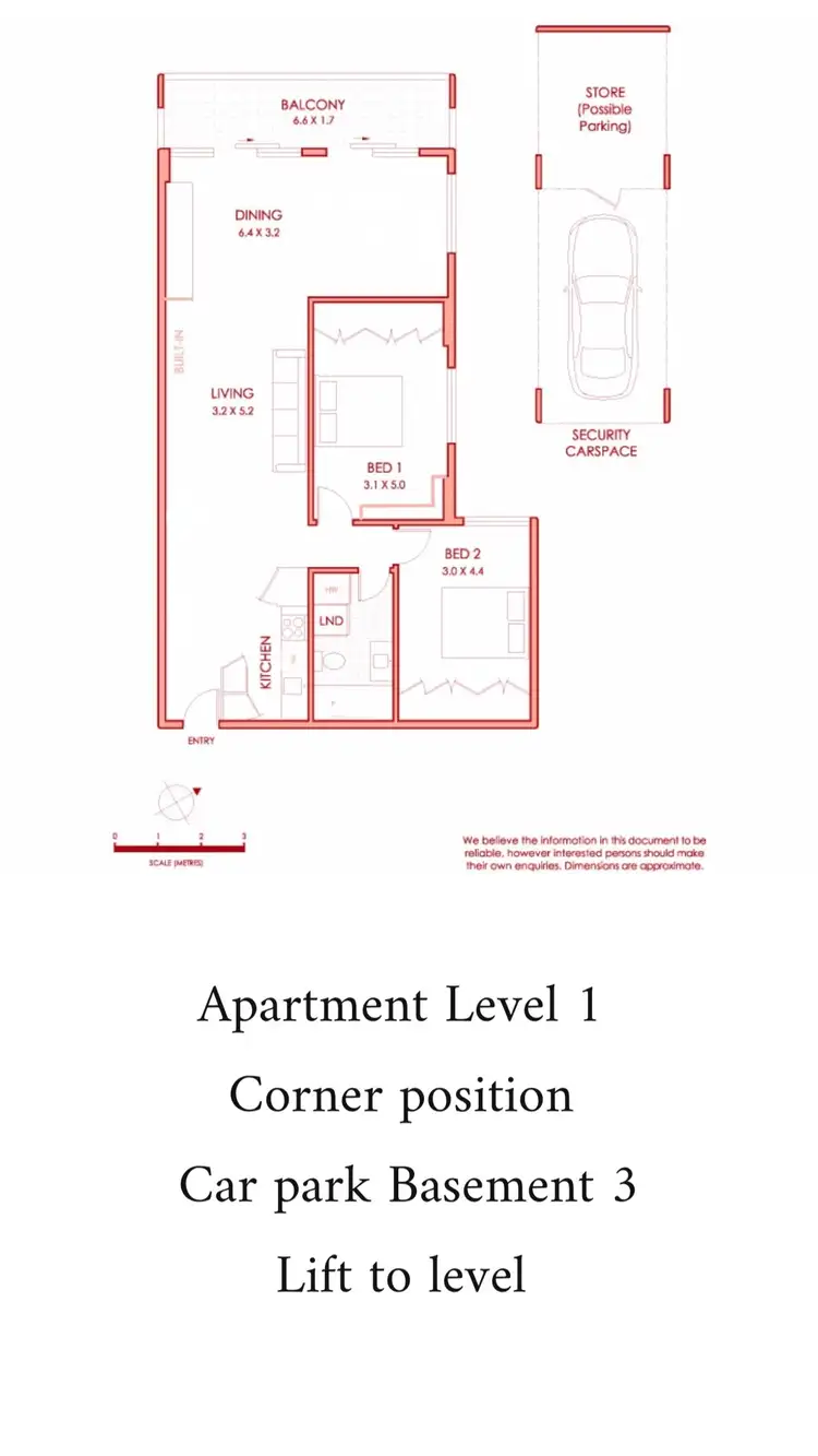 Floorplan of Homely apartment listing, 6/118 Crown St, Darlinghurst NSW 2010