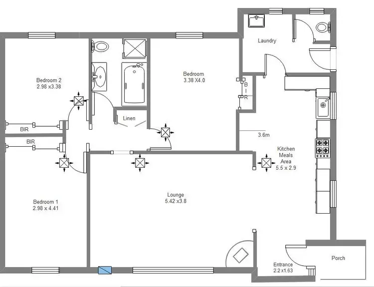 Floorplan of Homely house listing, 6 Hughes Court, Elizabeth East SA 5112