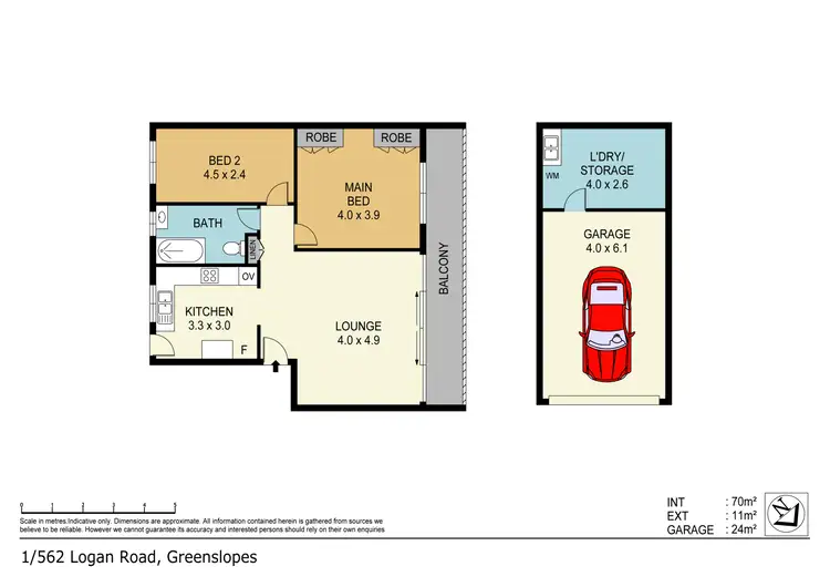 Floorplan of Homely unit listing, 1/562 Logan Road, Greenslopes QLD 4120