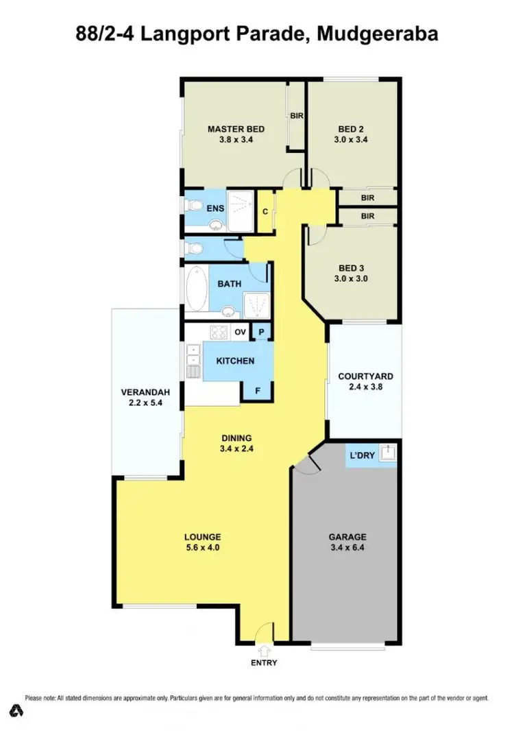 Floorplan of Homely villa listing, 88/2-4 Langport Parade, Mudgeeraba QLD 4213