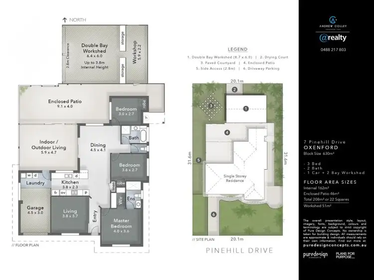 Floorplan of Homely house listing, 7 Pinehill Drive, Oxenford QLD 4210