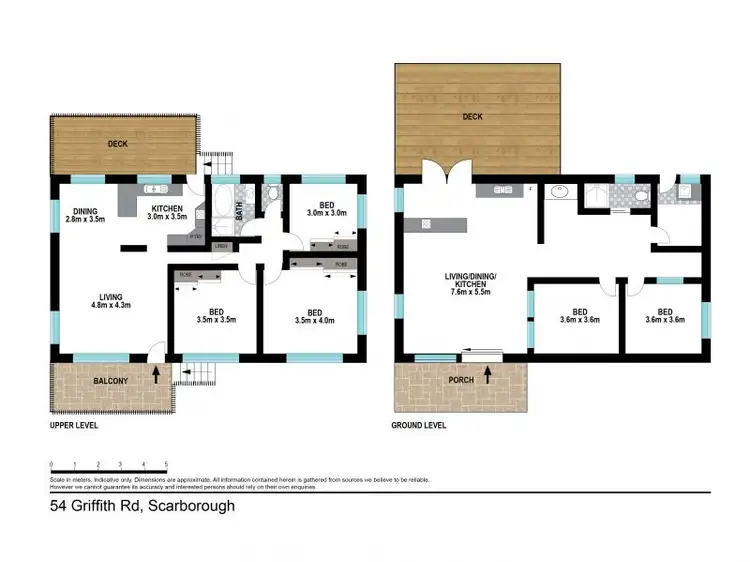 Floorplan of Homely house listing, 54 Griffith Road, Scarborough QLD 4020