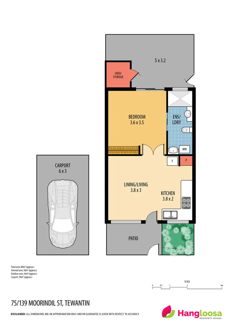 Floorplan of Homely unit listing, 75/139 Moorindil Street, Tewantin QLD 4565