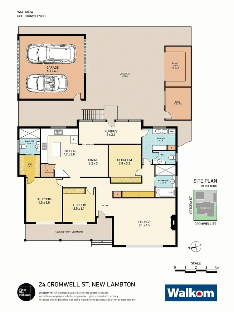 Floorplan of Homely house listing, 24 Cromwell Street, New Lambton NSW 2305