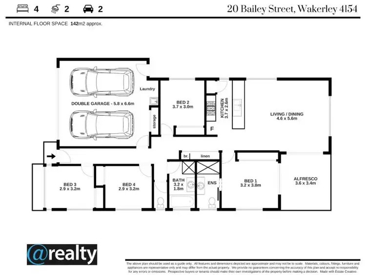 Floorplan of Homely house listing, 20 Bailey Street, Wakerley QLD 4154