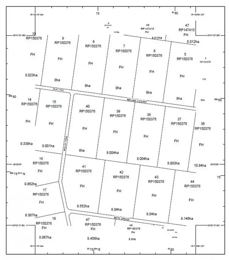 Floorplan of Homely land listing, 39 Belar Court, Millmerran Woods QLD 4357