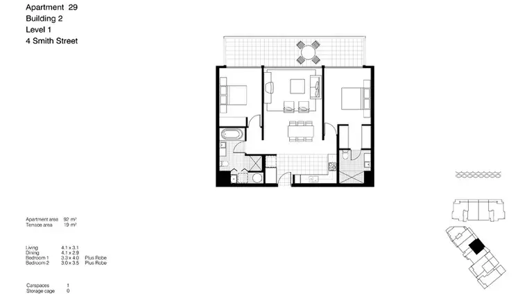 Floorplan of Homely apartment listing, 29/4 Smith Street, Lorne VIC 3232
