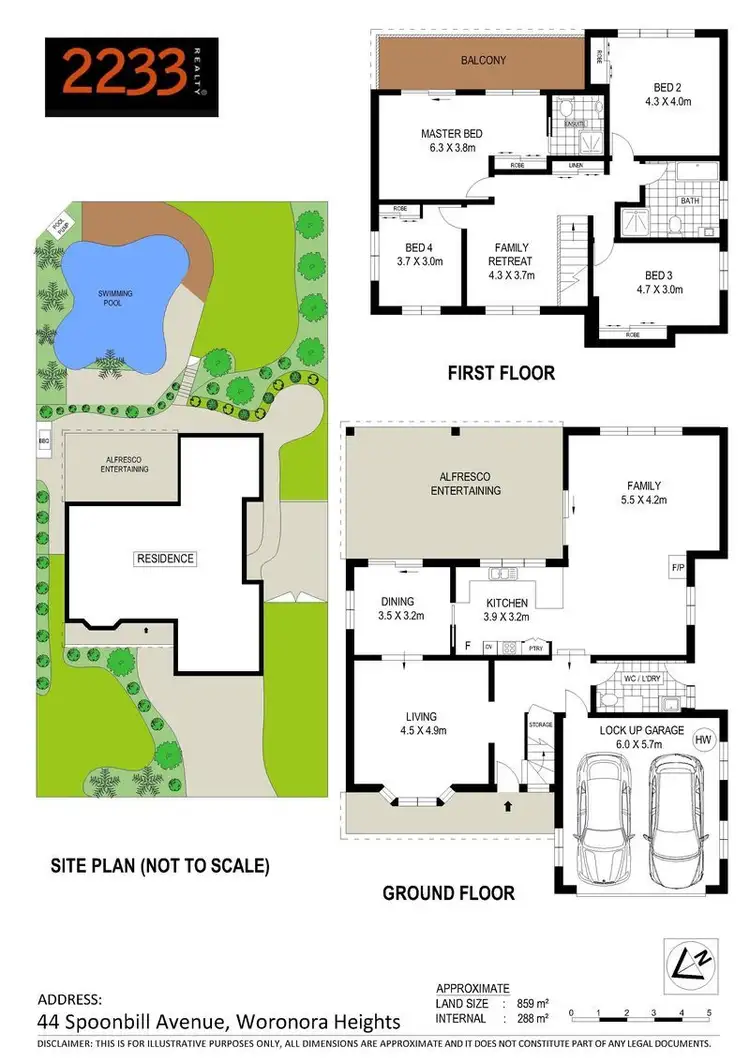 Floorplan of Homely house listing, 44 Spoonbill Avenue, Woronora Heights NSW 2233