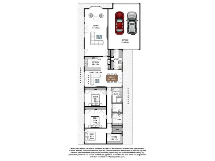 Floorplan of Homely rural property listing, 33 Nine Mile Creek Road, Koroit VIC 3282