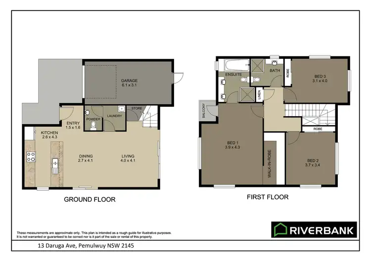 Floorplan of Homely house listing, 13 Daruga Avenue, Pemulwuy NSW 2145