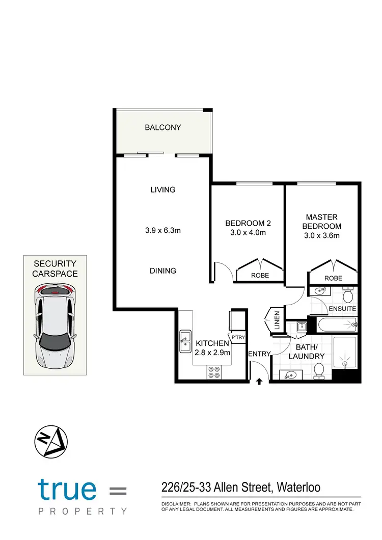 Floorplan of Homely apartment listing, 226/268 Pitt Street, Waterloo NSW 2017
