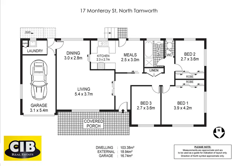 Floorplan of Homely house listing, 17 Monteray Street, Tamworth NSW 2340