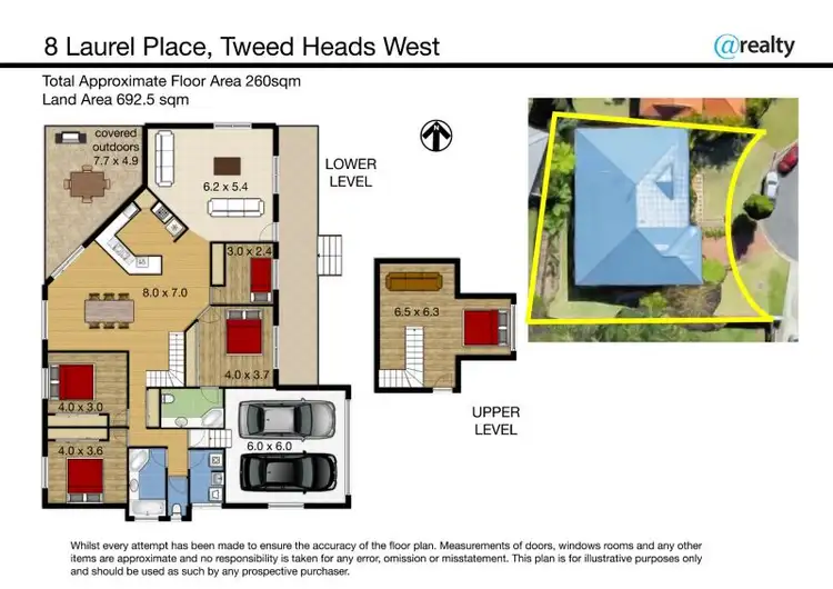 Floorplan of Homely house listing, 8 Laurel Place, Tweed Heads West NSW 2485