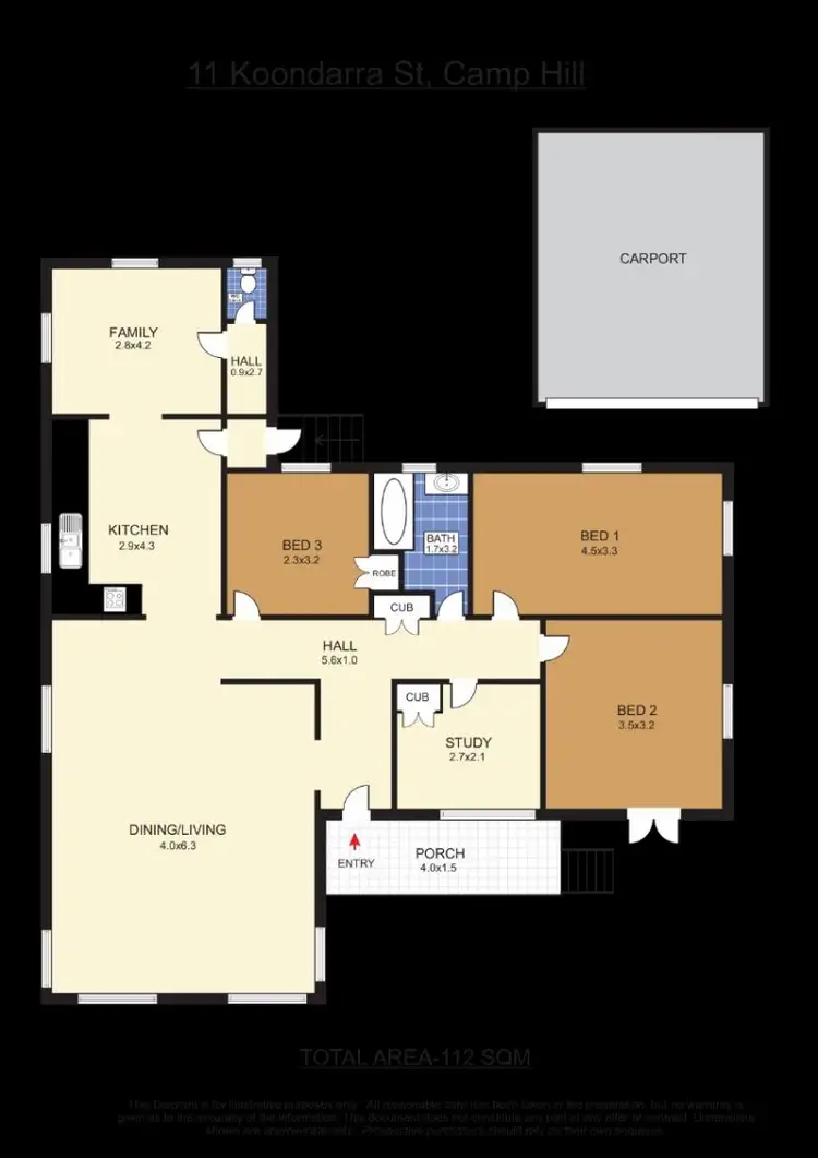 Floorplan of Homely house listing, 11 Koondara Street, Camp Hill QLD 4152