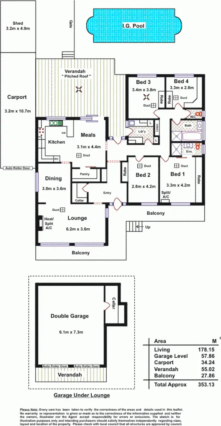 Floorplan of Homely house listing, 32 Carole Crescent, Modbury SA 5092