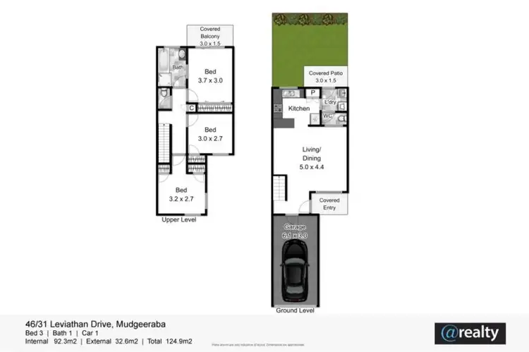 Floorplan of Homely townhouse listing, 46/31 Leviathan Drive, Mudgeeraba QLD 4213