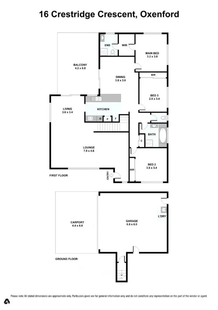 Floorplan of Homely house listing, 16 Crestridge Crescent, Oxenford QLD 4210