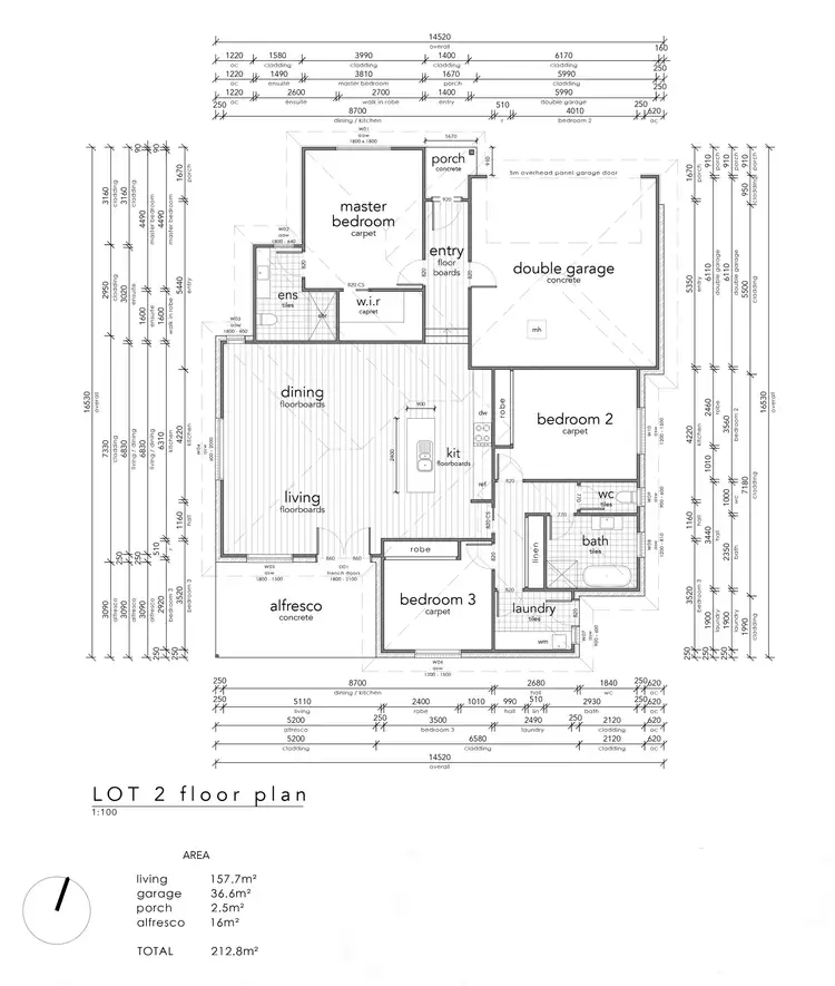 Floorplan of Homely unit listing, 1/30 Messenger Avenue, Boorooma NSW 2650