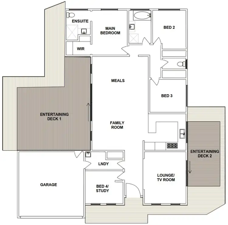 Floorplan of Homely house listing, 2 Bedivere Drive, Ormeau QLD 4208
