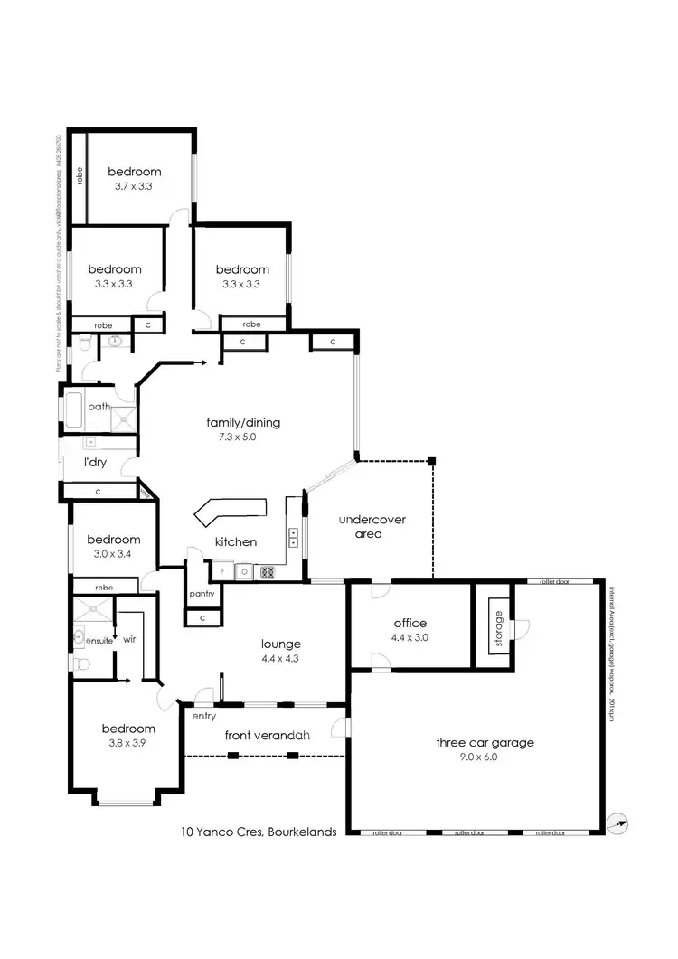 Floorplan of Homely house listing, 10 Yanko Crescent, Bourkelands NSW 2650
