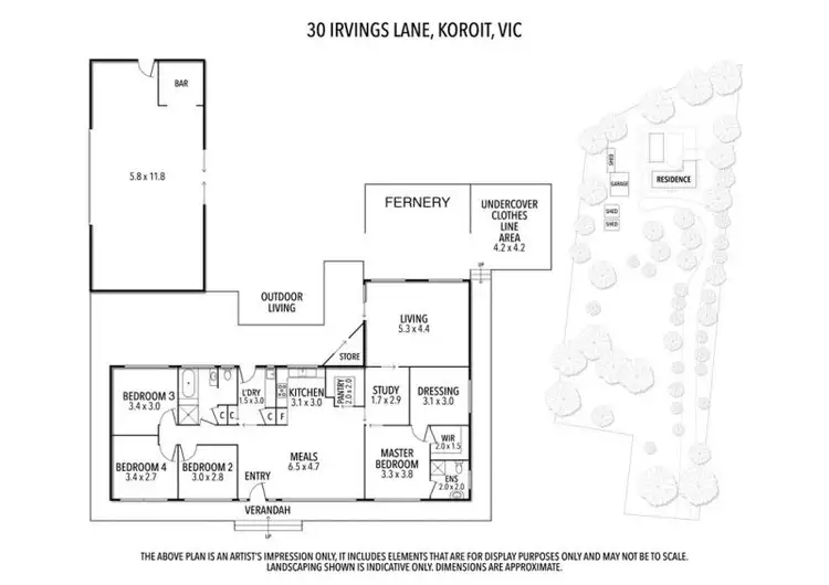 Floorplan of Homely house listing, 30 Irvings Lane, Koroit VIC 3282