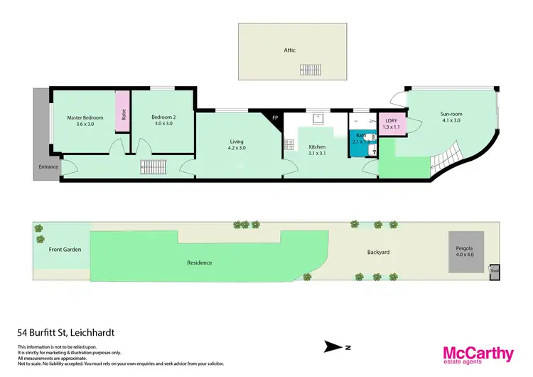 Floorplan of Homely house listing, 54 Burfitt Street, Leichhardt NSW 2040