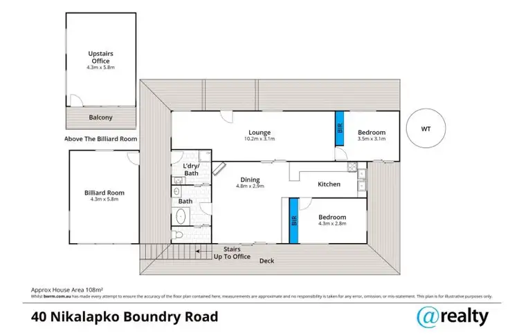 Floorplan of Homely rural property listing, 40 Nikalapko Boundary Road, Taylorville SA 5330