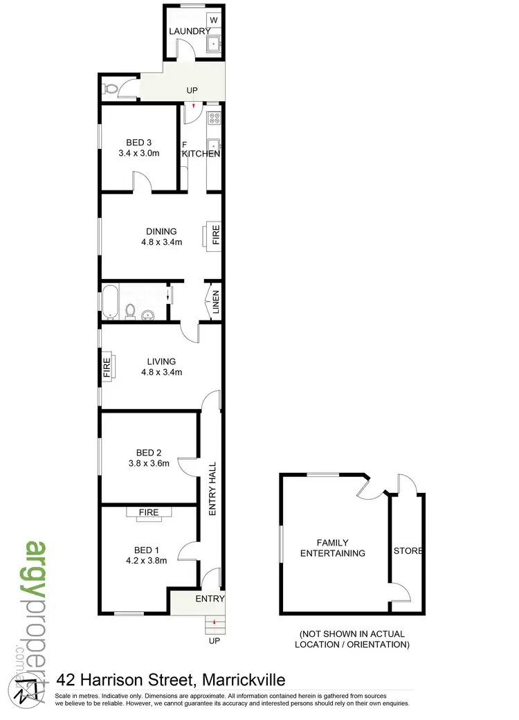 Floorplan of Homely house listing, 42 Harrison Street, Marrickville NSW 2204