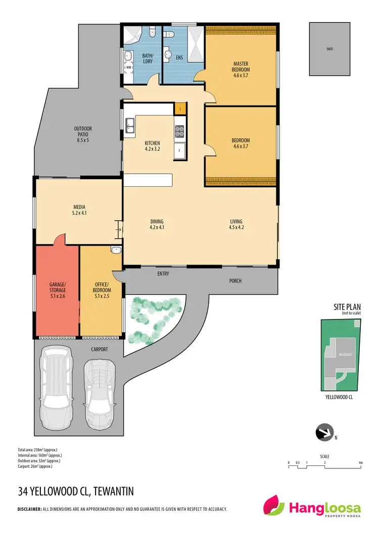 Floorplan of Homely house listing, 34 Yellowood Close, Tewantin QLD 4565