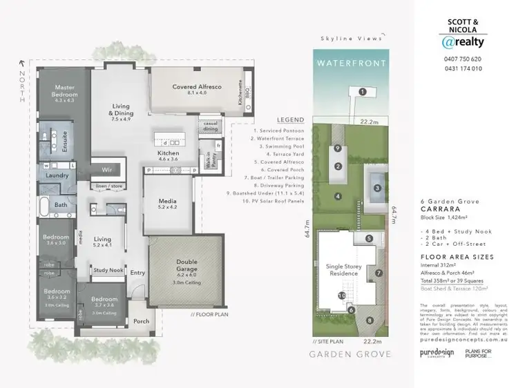Floorplan of Homely house listing, 6 Garden Grove, Carrara QLD 4211