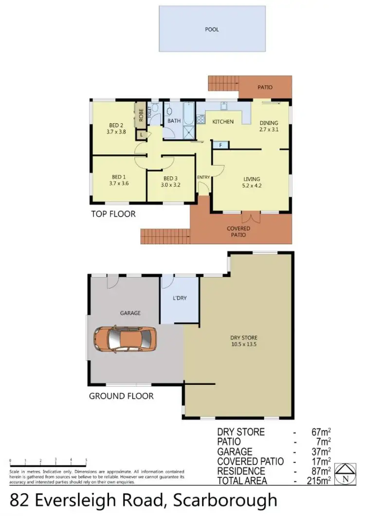 Floorplan of Homely house listing, 82 Eversleigh Road, Scarborough QLD 4020