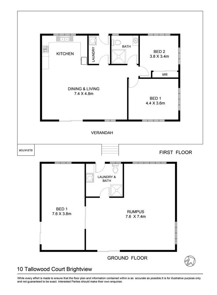 Floorplan of Homely rural property listing, 10 Tallowood Court, Brightview QLD 4311