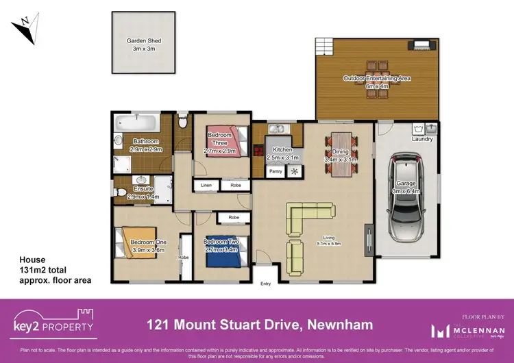 Floorplan of Homely house listing, 121 Mount Stuart Drive, Newnham TAS 7248