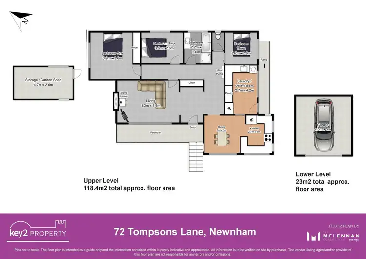 Floorplan of Homely house listing, 72 Tompsons Lane, Newnham TAS 7248