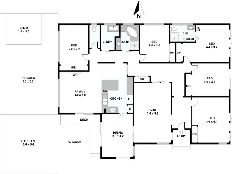 Floorplan of Homely house listing, 61 Brady Road, Bentleigh East VIC 3165
