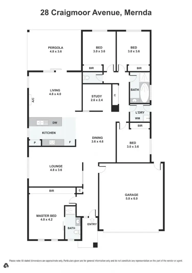 Floorplan of Homely house listing, 28 Craigmoor Crescent, Mernda VIC 3754