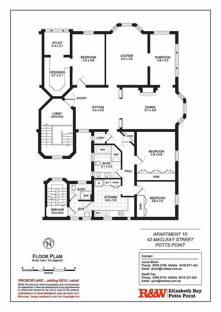 Floorplan of Homely apartment listing, 10/40A - 42 Macleay Street, Potts Point NSW 2011