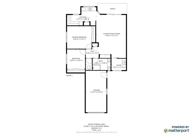Floorplan of Homely retirement listing, 44/34 Toolara Road, Tin Can Bay QLD 4580
