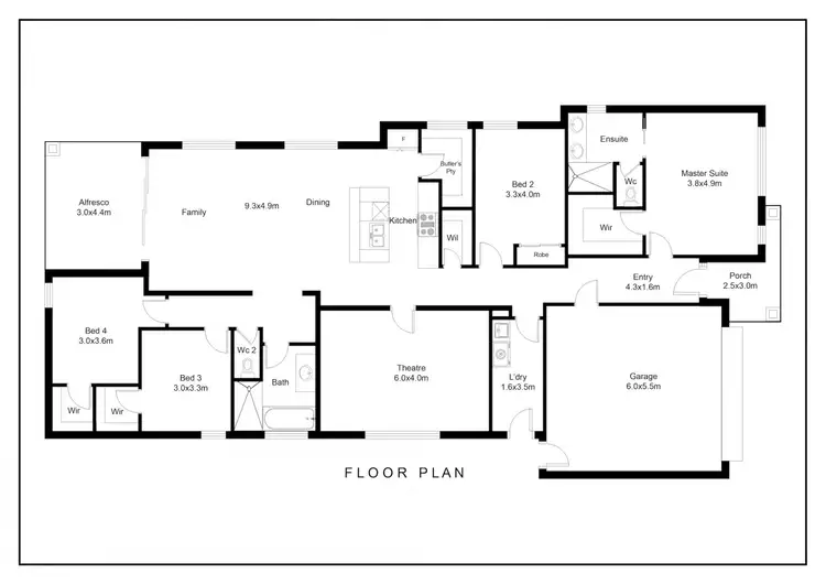 Floorplan of Homely house listing, 4 Wendy way, Pakenham VIC 3810