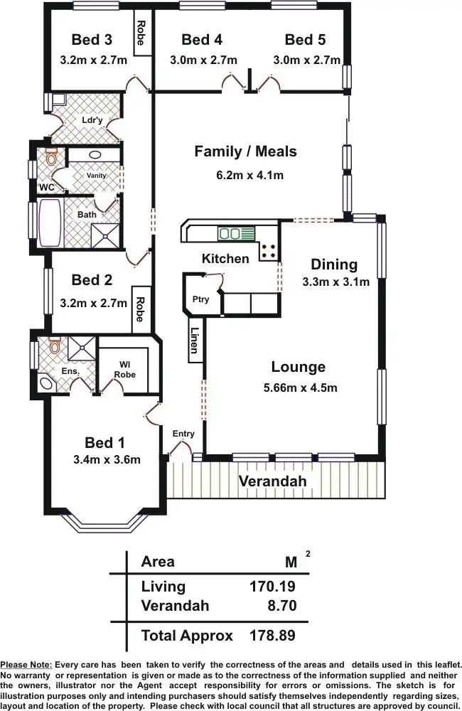 Floorplan of Homely house listing, Address available on request