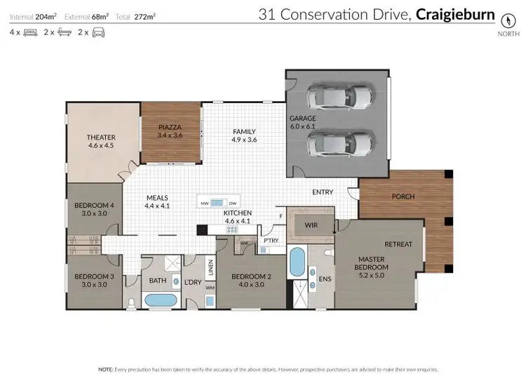 Floorplan of Homely house listing, 31 Conservation Drive, Craigieburn VIC 3064