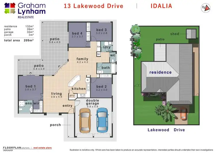 Floorplan of Homely house listing, 13 Lakewood Drive, Idalia QLD 4811