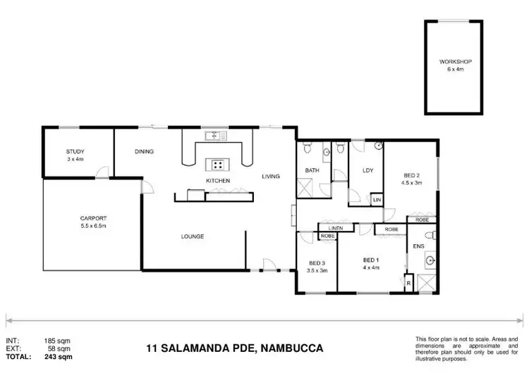 Floorplan of Homely house listing, 11 Salamanda Parade, Nambucca Heads NSW 2448