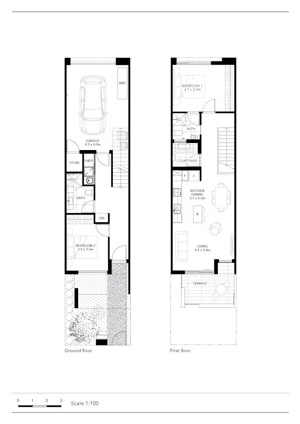 Floorplan of Homely townhouse listing, Lot 3 430 Blackshaws RD, Altona North VIC 3025