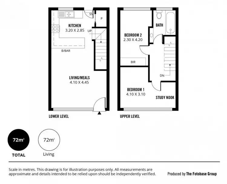 Floorplan of Homely townhouse listing, 3/374 Seaview Road, Henley Beach SA 5022