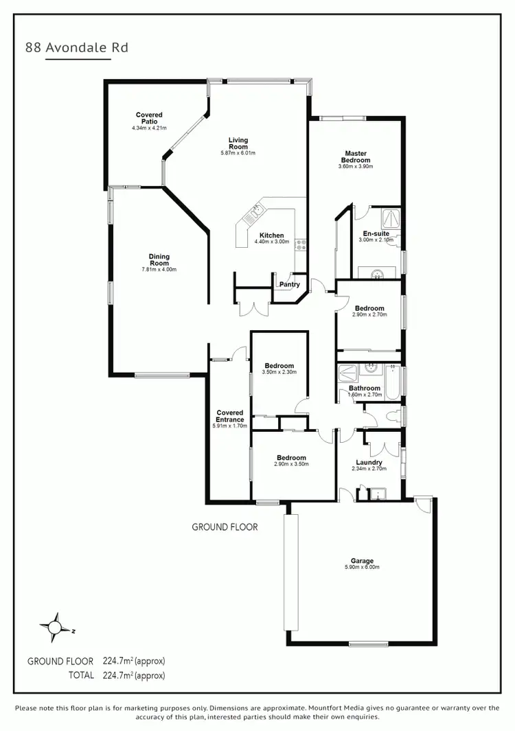 Floorplan of Homely house listing, 88 Avondale Rd, Sinnamon Park QLD 4073